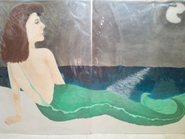 Life-size self portrait of me as a mermaid