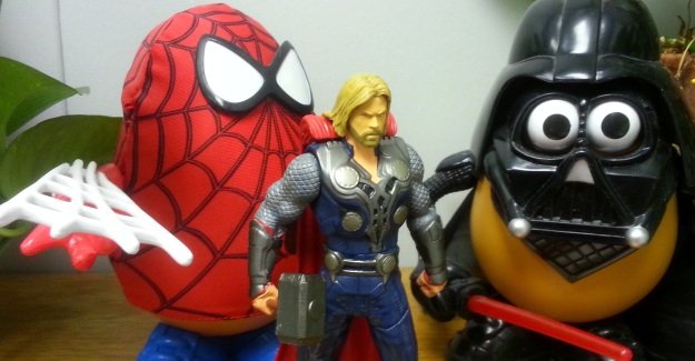 Thor wondered about the potato-shaped men...